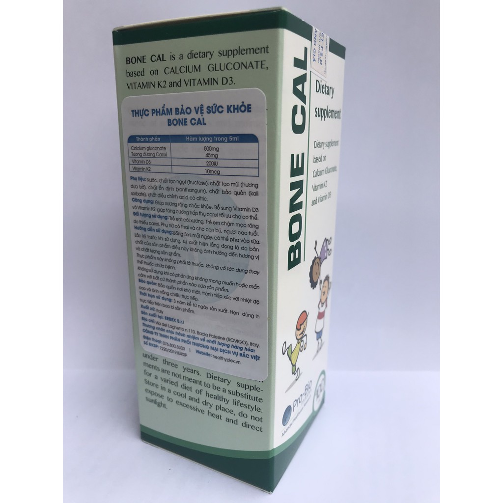 Bone Cal (hấp thu Canxi phát triển xương) 150ml