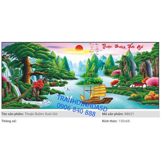Tranh đính đá Thuận Buồm xuôi gió 88621