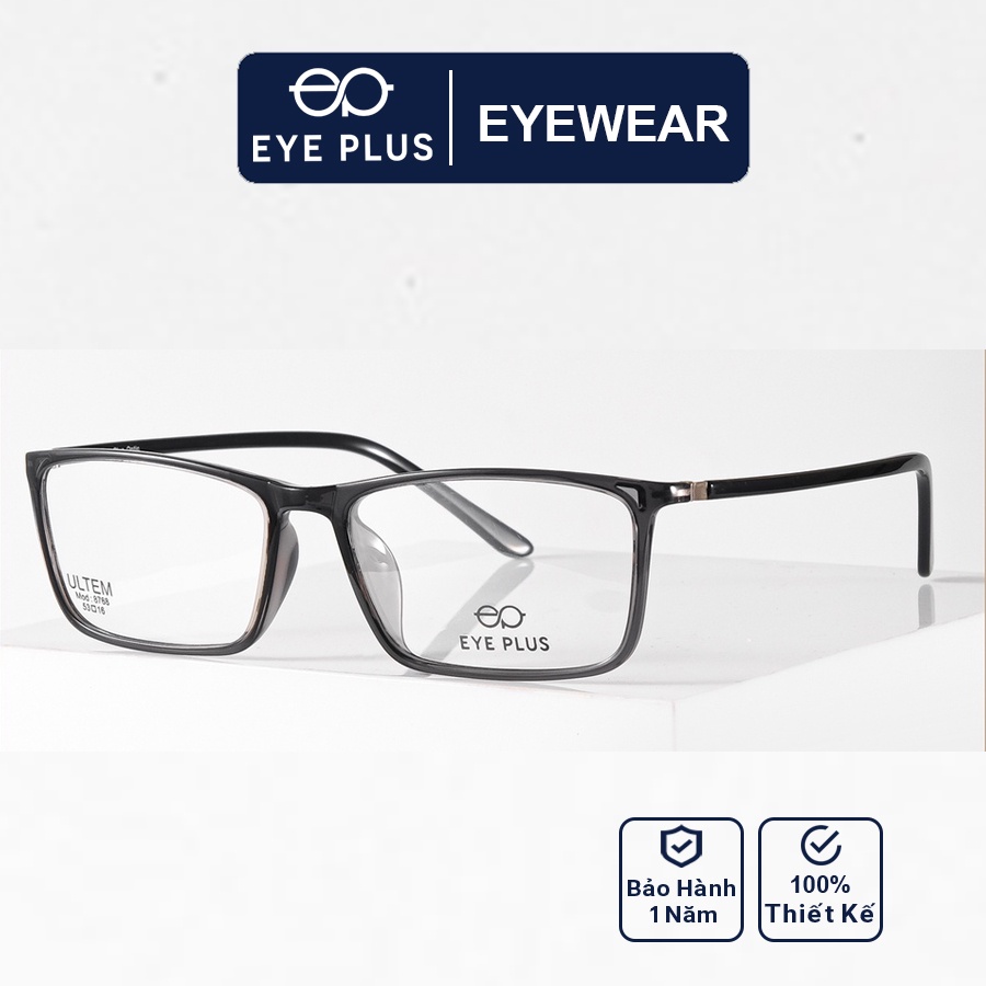 Gọng kính cận nam nữ thời trang EYE PLUS nhựa cao cấp dáng vuông nhỏ hàn quốc E450-8768