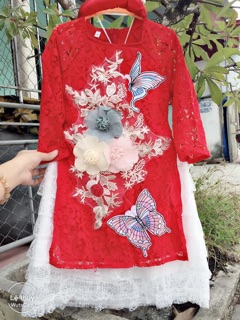 Áo dài cách tân cao cấp cho bé gái
