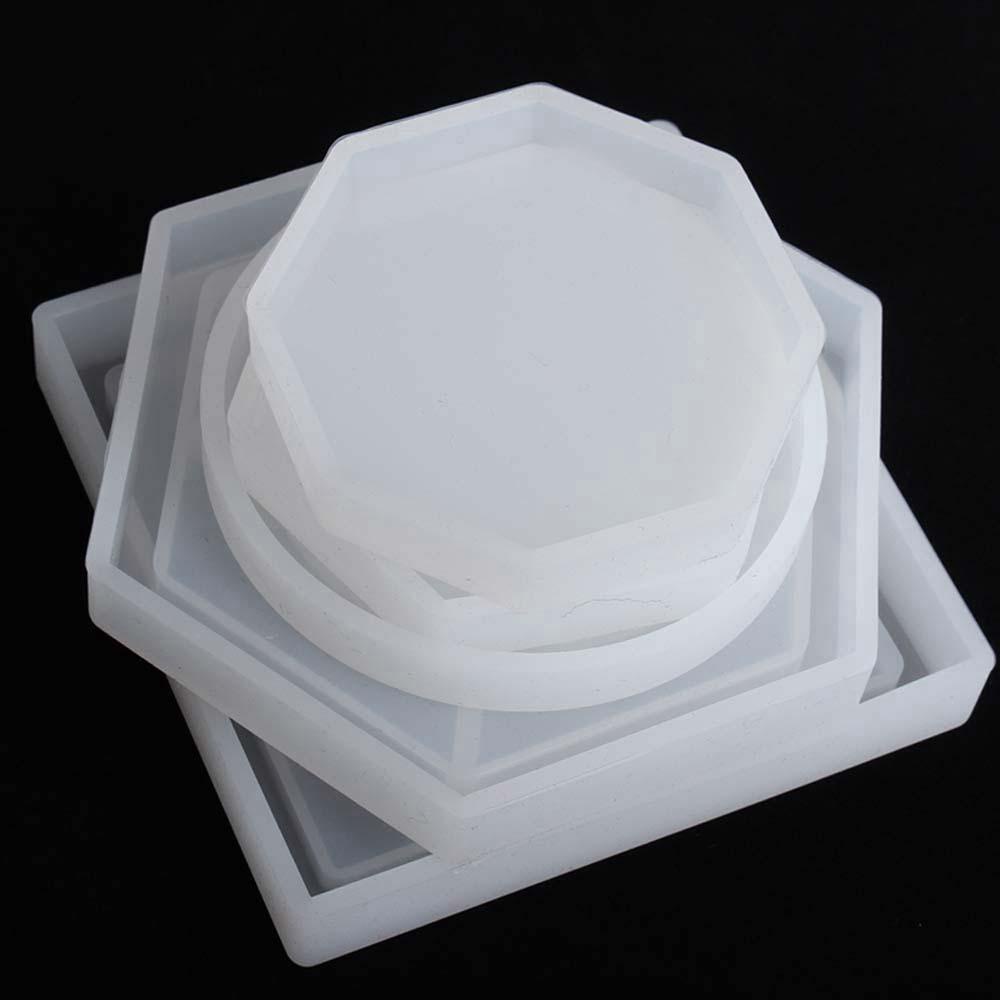 Khuôn Làm Bánh Xe HARRIETT Coaster Thủ Công|Khuôn Silicone Làm Trang Sức Hình Tròn / Vuông DIY