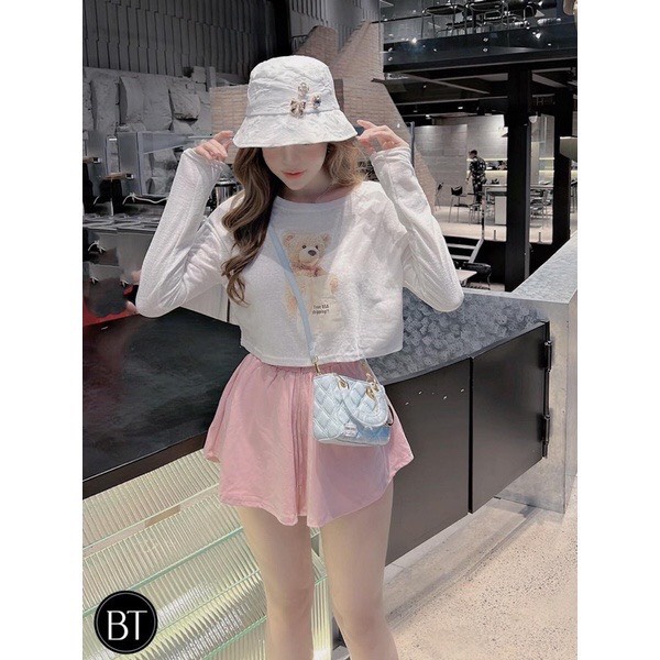 Set coton giấy in hình gấu