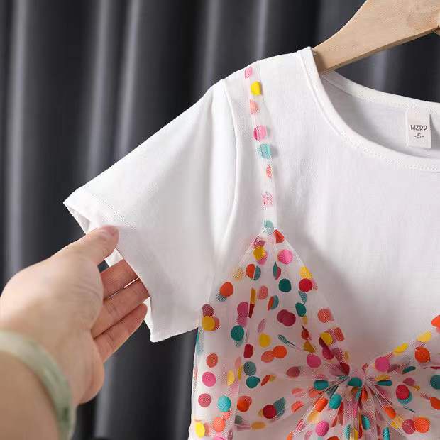 Áo Thun Cotton Phong Cách Hàn Quốc Cho Bé Gái 0-6 Tuổi