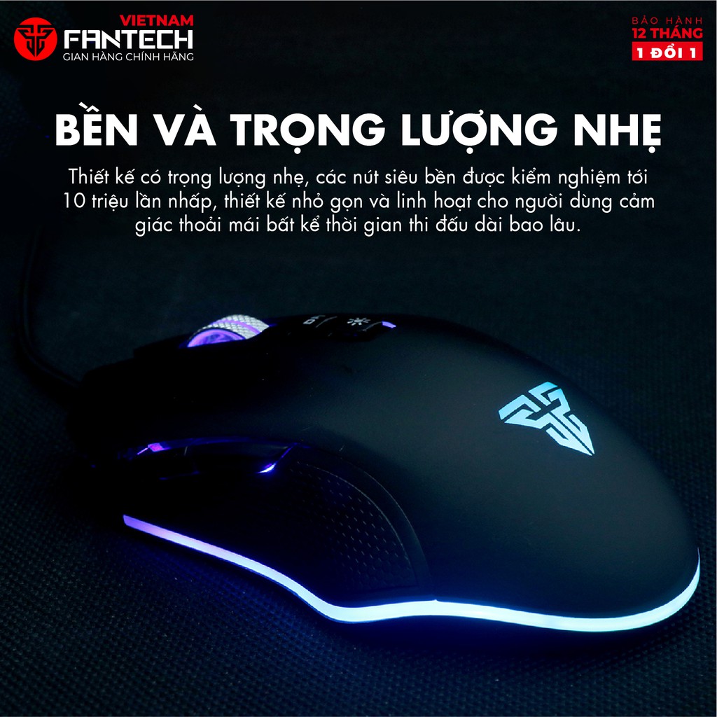 [Mã BMBAU50 giảm 7% đơn 99K] Chuột Gaming Fantech ZEUS X5S ( LED Chroma + phần mềm riêng )