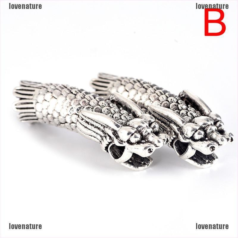 Vintage Dragon Dreadlock Beads Hair Beads Ring DIY Bracet Jewelry Hand Craft