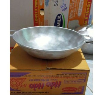 Chảo gang đúc khuân cát dk26cm