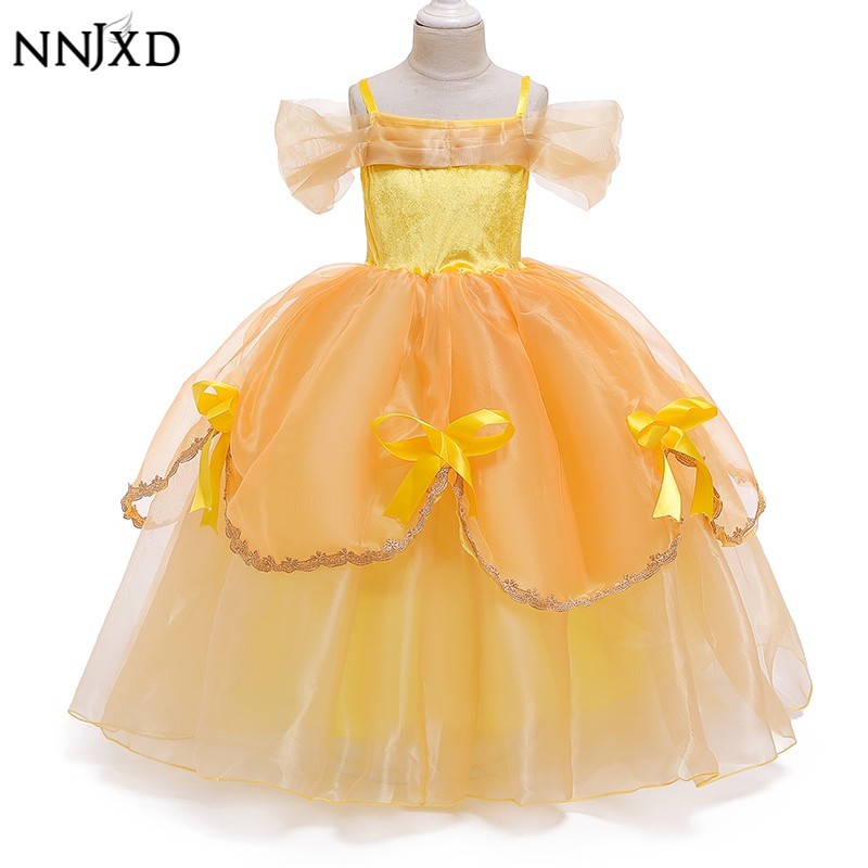 Đầm NNJXD hóa trang công chúa Belle trong phim Người Đẹp Và Quái Vật dành cho trẻ em