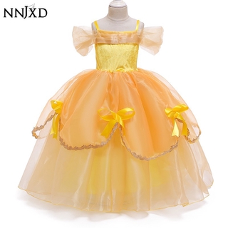 Đầm NNJXD hóa trang công chúa Belle trong phim Người Đẹp Và Quái Vật dành cho trẻ em