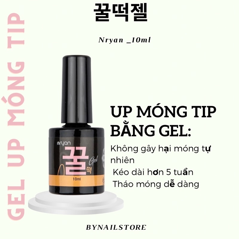 [Nryan] Gel up móng tip cao cấp Hàn Quốc KKul tteok gel (10ml)