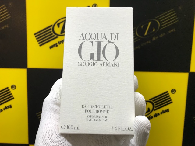 Nước hoa ACQUA DI GIÒ - GIORGIO ARMANI. Hàng CHÍNH HÃNG. Eau de toilette. 100ml. Mùi NAM nhưng Nữ sứt được. Made in PHÁP