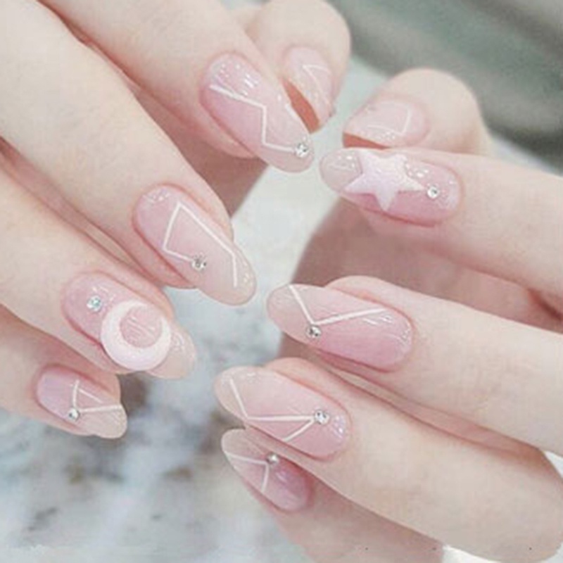 [Hàng mới về] Miếng dán trang trí móng tay chống thấm nước bảo vệ môi trường dành cho nữ