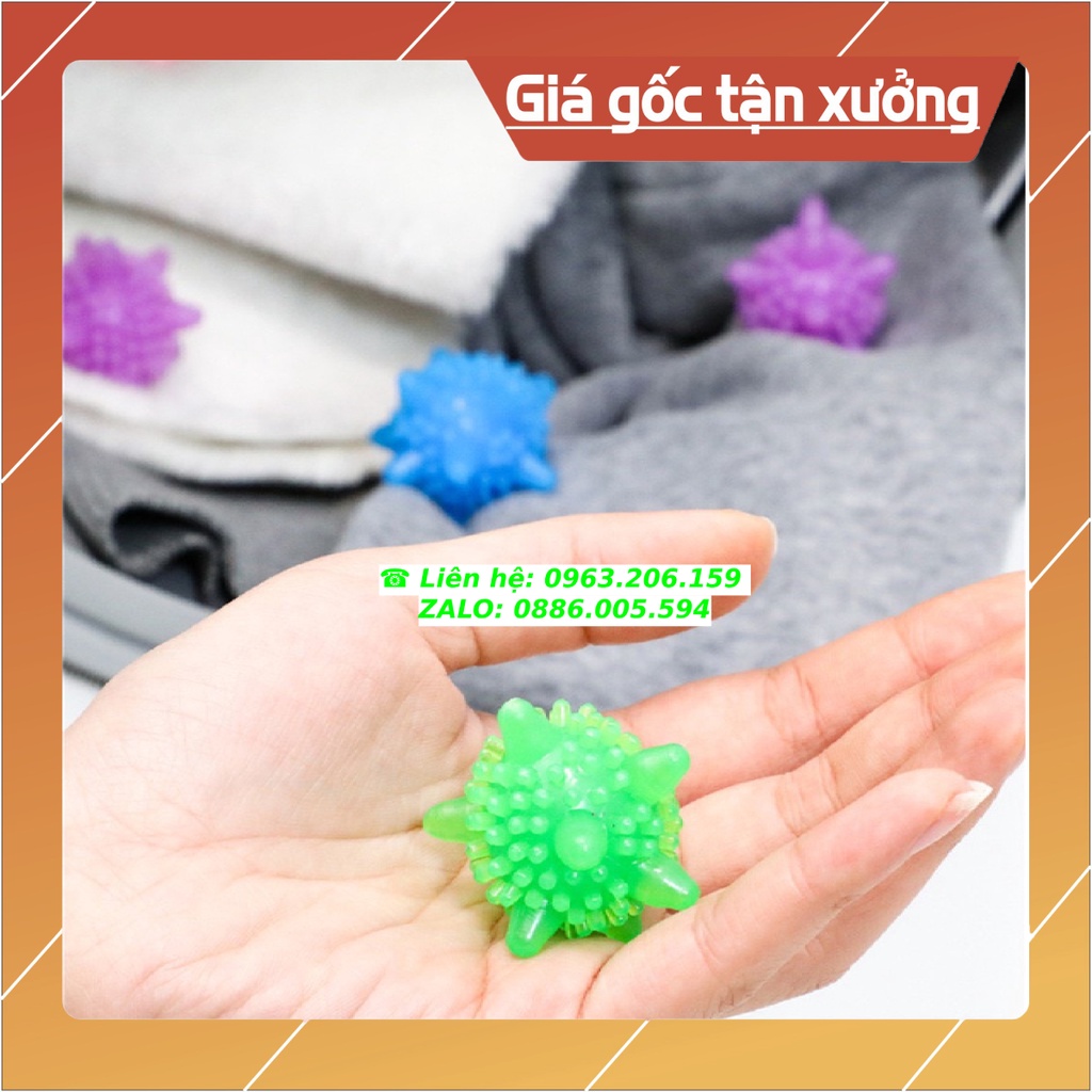 COMBO 3 BÓNG Phụ Kiện Bóng Giặt Làm Sạch Và Phẳng Quần Áo Tự Động Khi Giặt