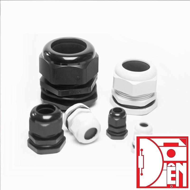 Ốc siết cáp nhựa PG7 - PG9 - PG11 - PG13.5 - PG16 - PG19 -PG21 - PG25 siết cáp dây điện chống nước