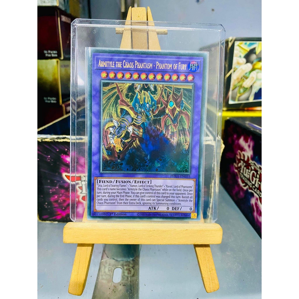 Lá bài thẻ bài Yugioh Combo Tam Ảo Thần Armityle Urira Hamon Raviel - Prismatic Secret Rare - Tặng bọc bài nhựa bảo quản