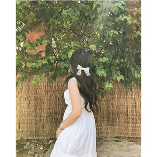 Cặp tóc nơ ren.