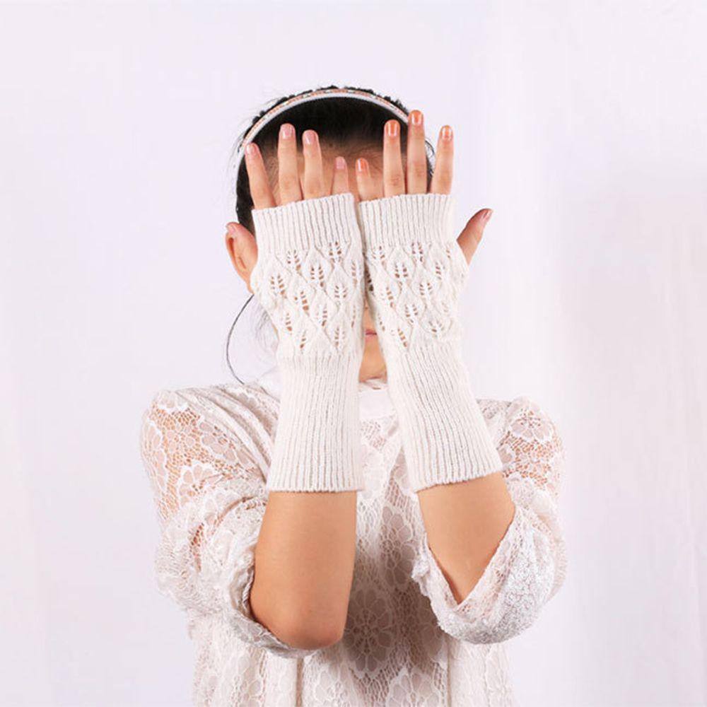 Găng Tay Hở Ngón Thời Trang Thu Đông Cho Nữ