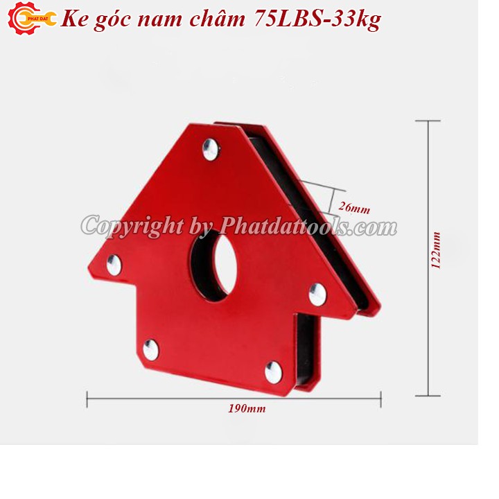 Ke góc nam châm 75LBS-33kg