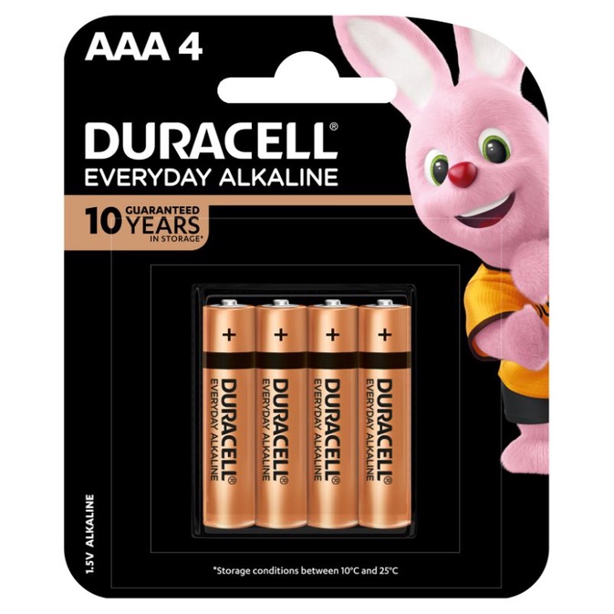 Pin Kiềm Duracell Everyday AAA vỉ 4 viên