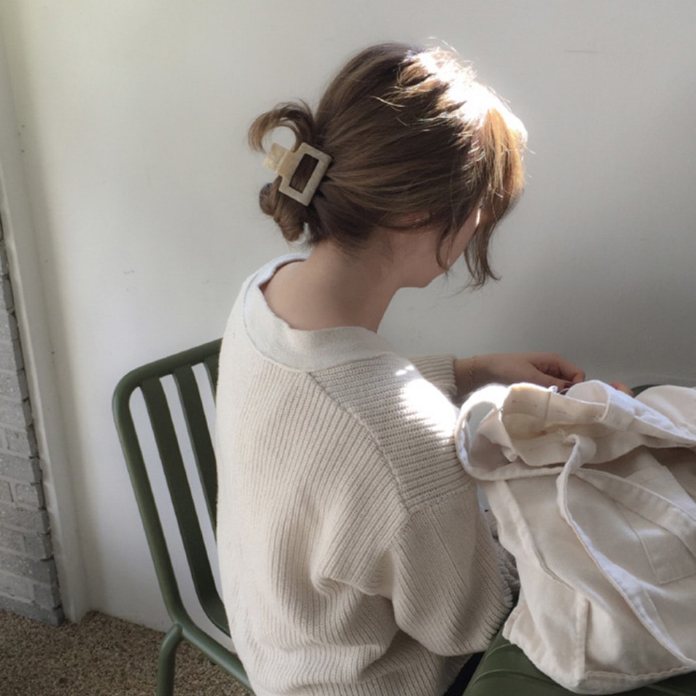 Kẹp Tóc Càng Cua Bằng Nhựa Nhiều Màu Thời Trang Cho Nữ