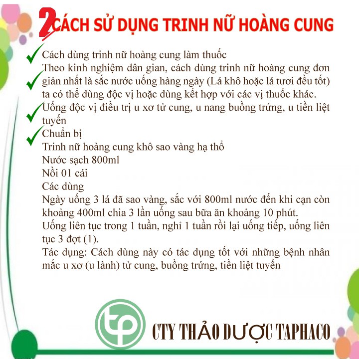 Trinh nữ hoàng cung sấy khô
