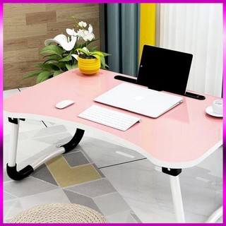 Bàn học cho bé gấp gọn 🔵 Bàn Gỗ Cao Cấp Thông Minh Có khe để laptop ipad màu ngẫu nhiên phục vụ khách hàng