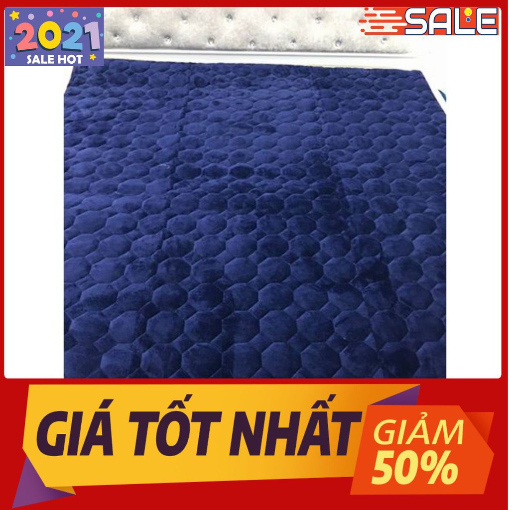 THẢM NỈ NHUNG TRẢI GIƯỜNG 1M8 MÀU XANH