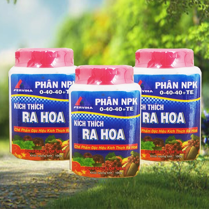 Phân bón siêu tạo mầm hoa 0-40-40 công thức đột phá - Combo 3 lọ 100g