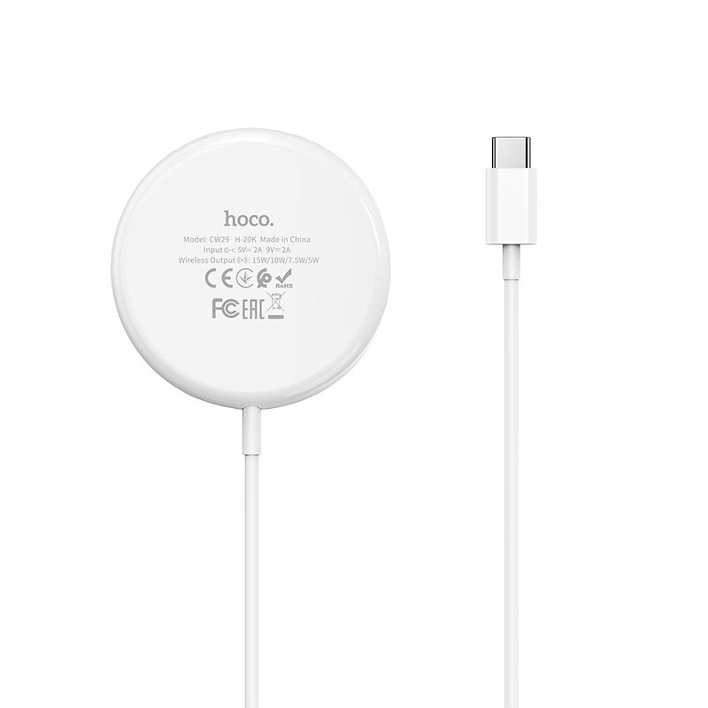 Sạc Không Dây MagSafe Từ Tính 15W Hoco CW29 Cho Iphone 11,12, 12pro, 12pro max - Bảo Hành 12 Tháng