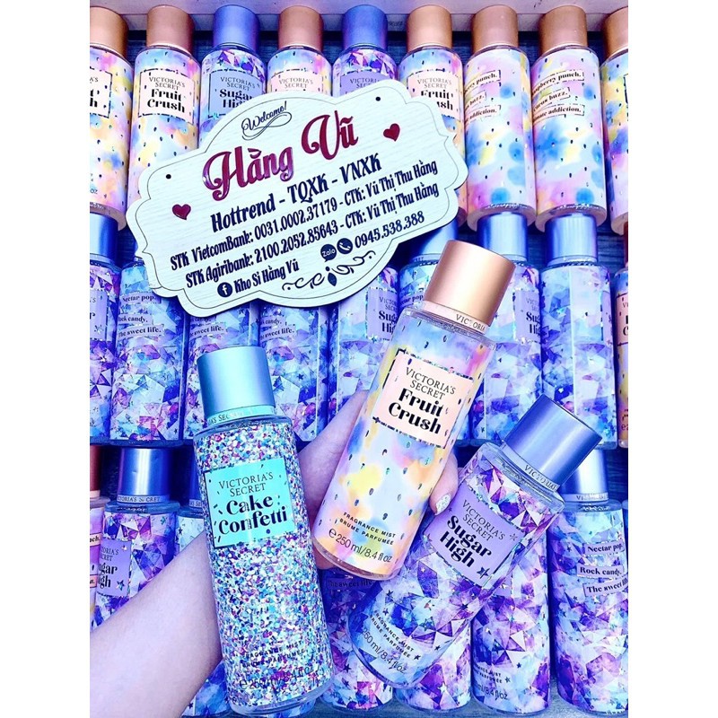 XỊT THƠM BODY VICTORIA, 💖 FREESHIP💖, hàng bao check code | Thế Giới Skin Care