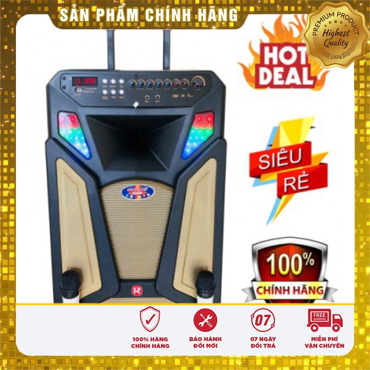 [ HÀNG CHẤT LƯỢNG]  LOA KÉO KARAOKE DI ĐỘNG RONAMAX – CHÍNH HÃNG 4TẤC Tặng 2 Micro Ko Dây - Giá tốt nhất miền nam