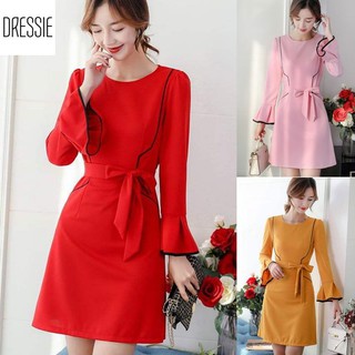 Váy Áo Đầm Xòe Chữ A DRESSIE Đầm Tay Lỡ Thời Trang Công Sở Dạo Phố Dự Tiệc Cưới Đẹp Xinh Xắn - DX110