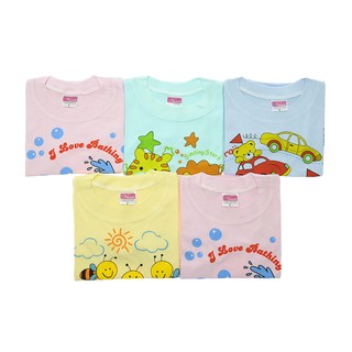 Combo 5 áo bo cổ tay dài màu nanio - ad037