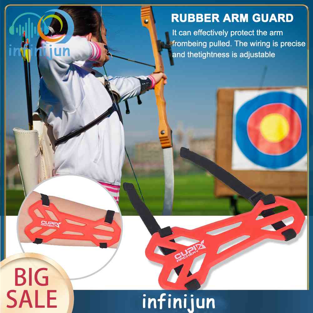 Đai Cao Su Mềm Co Giãn Bảo Vệ Cánh Tay Có Thể Điều Chỉnh Khi Chơi Bắn Cung