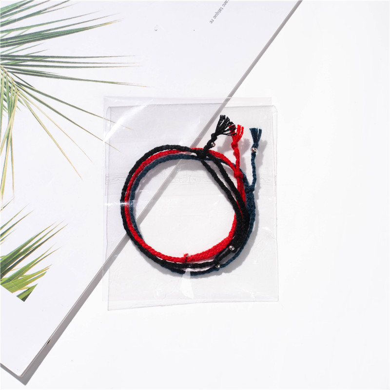 Kpop BTS Bracelet JIMIN Jungkook V Leather Red Charm