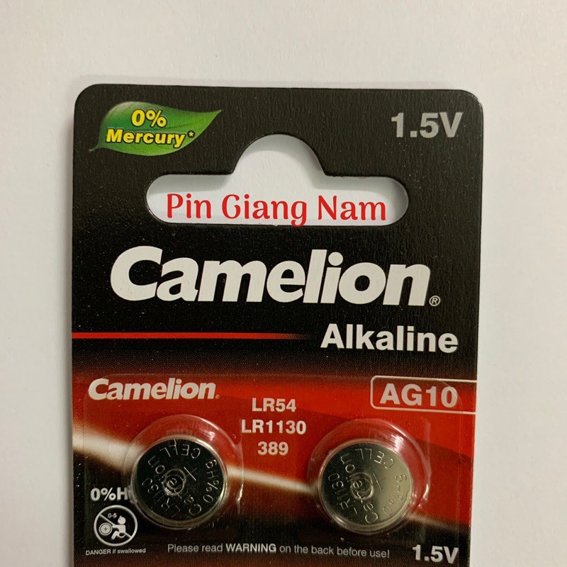 Pin AG10 LR54 LR1130 389 Camelion Alkaline 1.5V