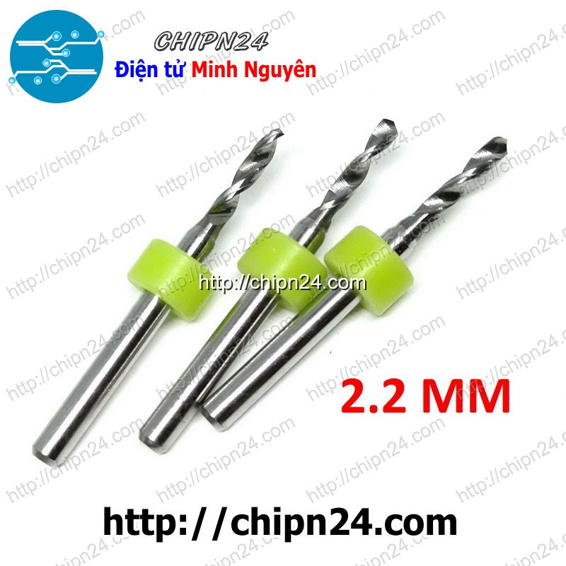 [1 CÂY] Mũi khoan mạch in CNC 2.2mm (Mạch điện tử, PCB)