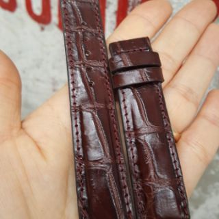 Dây đồng hồ da cá sấu size 18,20,22
