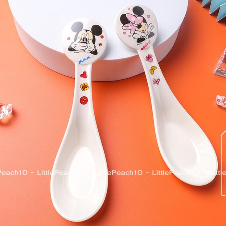 Muỗng súp melamine ăn dặm Disney hình Minnie Mickey Daisy Donald cho bé