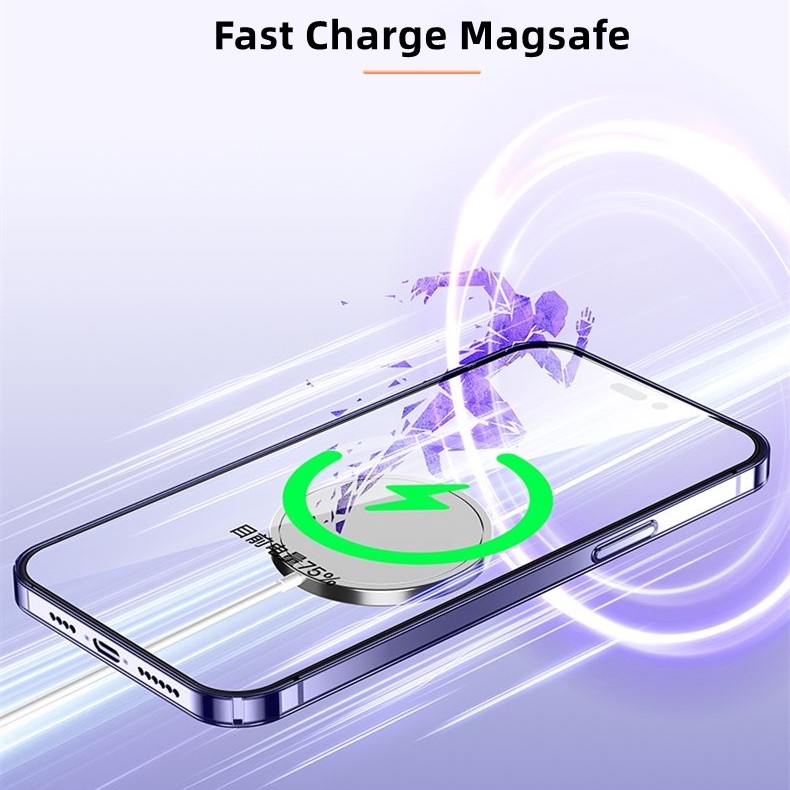 Ốp Điện Thoại Silicone Mềm Trong Suốt Chống Sốc Từ Tính Cho iPhone 14 Pro MAX 14 Plus 11 Pro MAX 12 13 Pro MAX