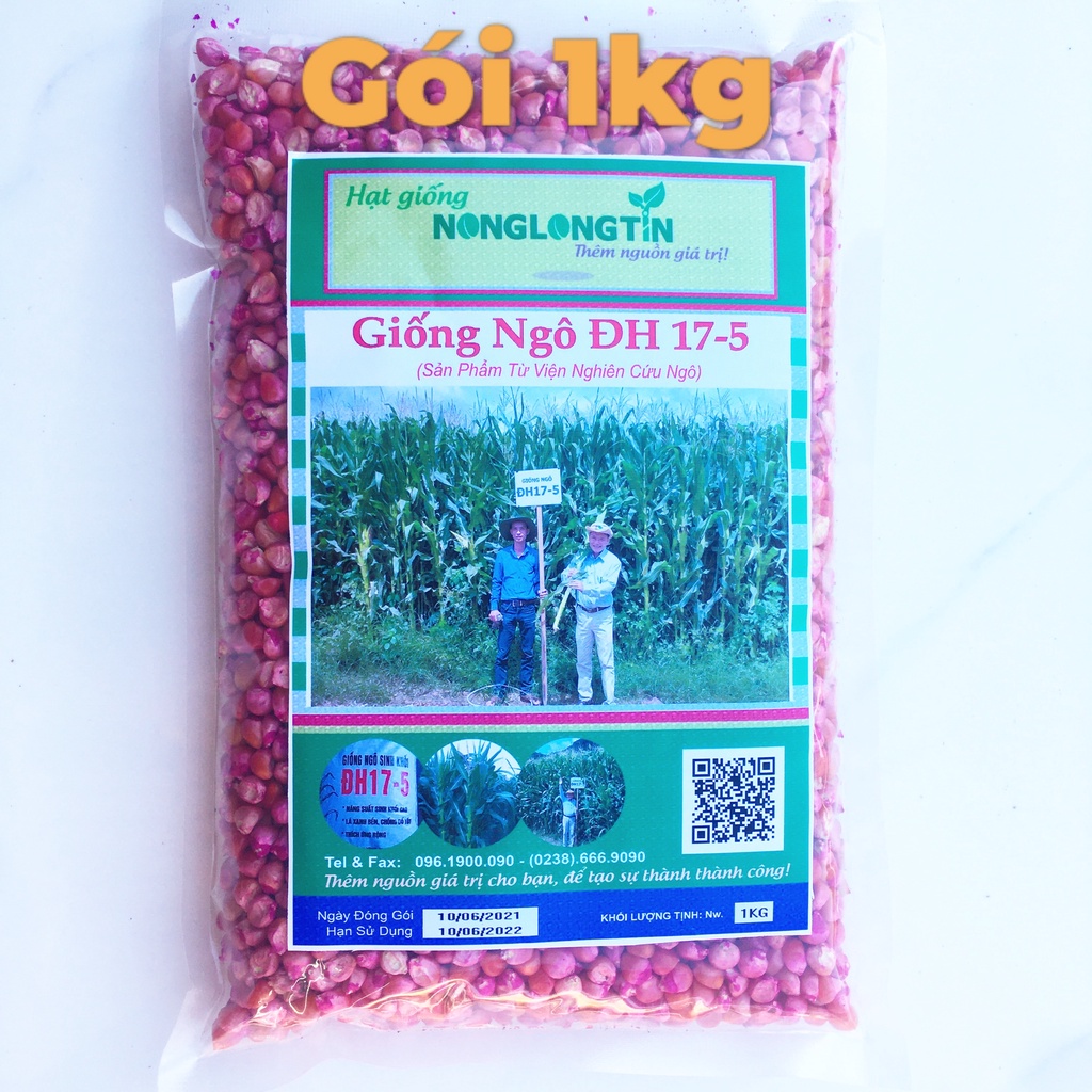 Giống Ngô Sinh Khối ĐH 175 (gói 1KG) Giống Ngô Mới Siêu Năng Suất