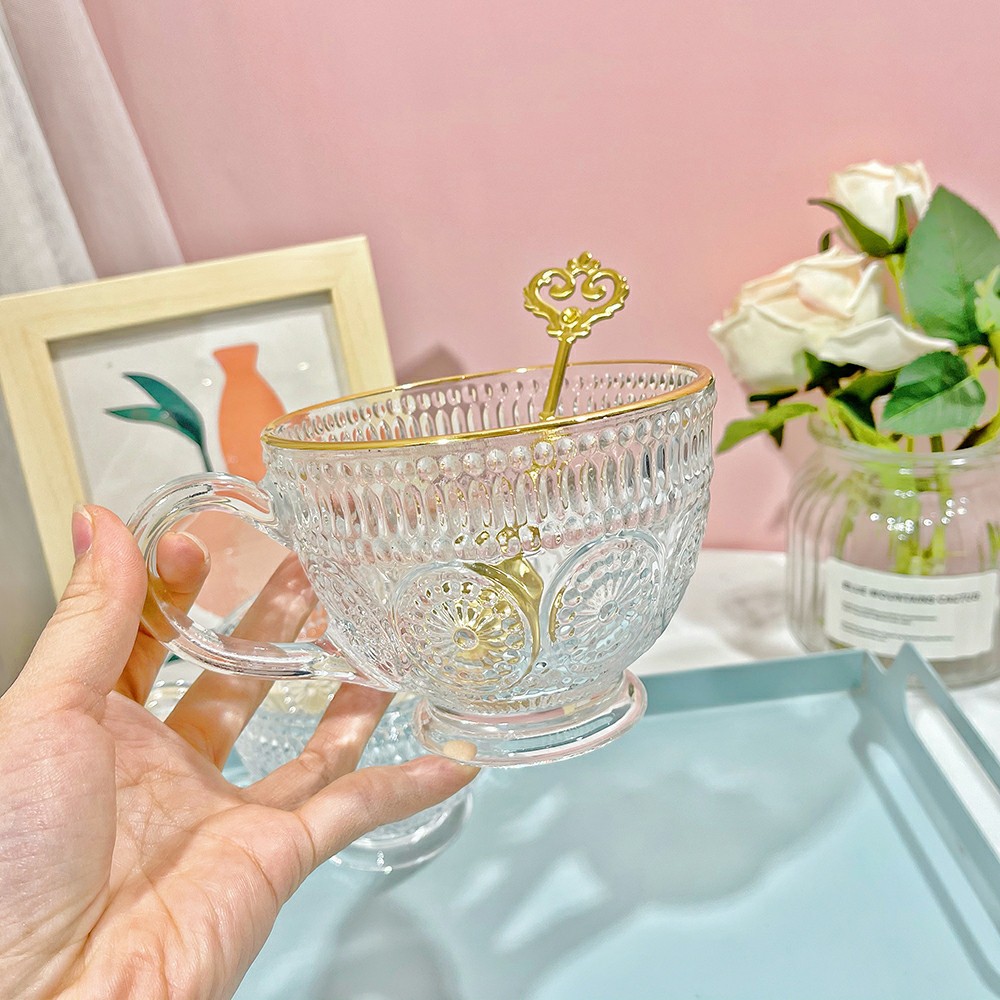 Tách, Ly Ăn Sáng Breakfast Cup Hoa Văn Baroque