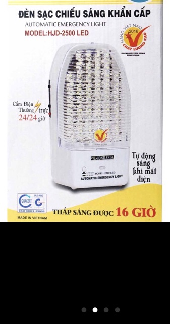 Đèn Sạc Chiếu Sáng Khẩn Cấp HJD-2500 Led