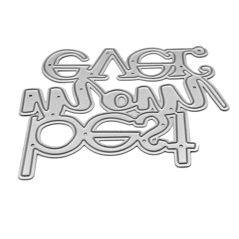 Khuôn Cắt Giấy Kim Loại Hình Chữ Best Mom Ever