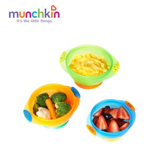 Bộ 3 bát ăn chống đổ munchkin mk49003