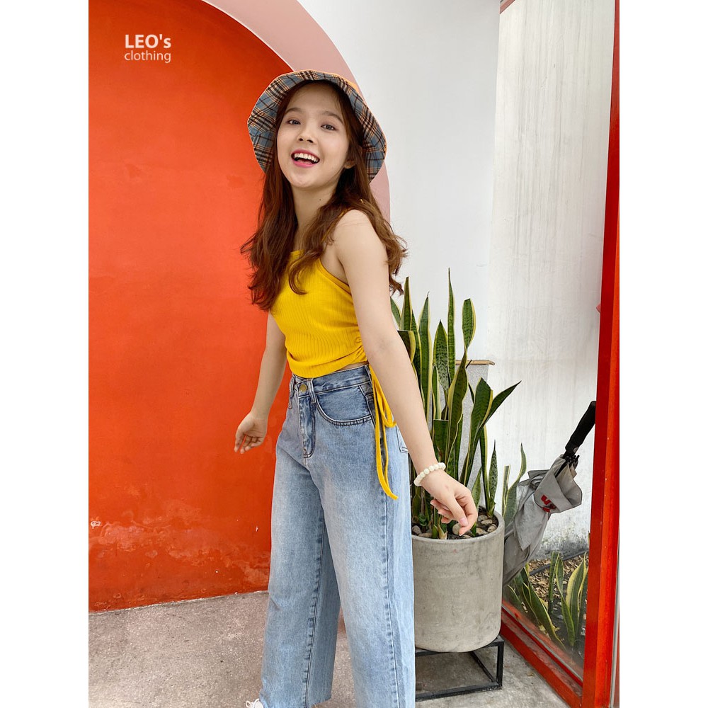 [Mã FAMAYWA giảm 10K đơn 50K] Áo Thun Gân Rút Dây 2 Bên | BigBuy360 - bigbuy360.vn