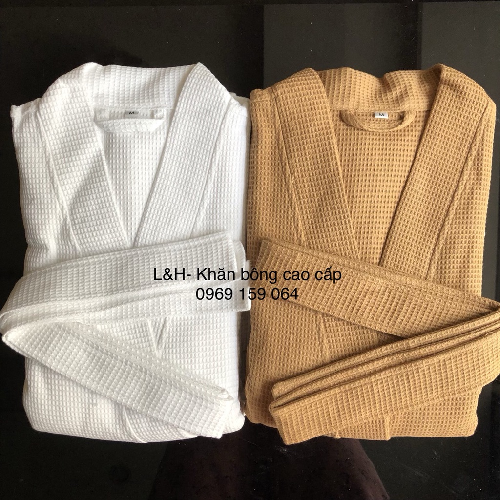 [Hàng VNXK] Áo choàng tắm khách sạn cao cấp, đủ màu, đủ size, 100% chất cotton tổ ong đẹp