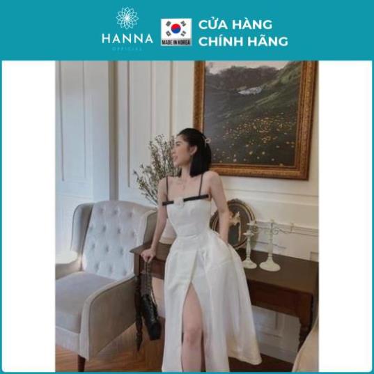 VÁY TRẮNG NƠ NGỰC KÈM TAG HOA CHO NỮ/VÁY THIẾT KẾ CÓ MÚT NGỰC - HANNA - Hannah Store | BigBuy360 - bigbuy360.vn