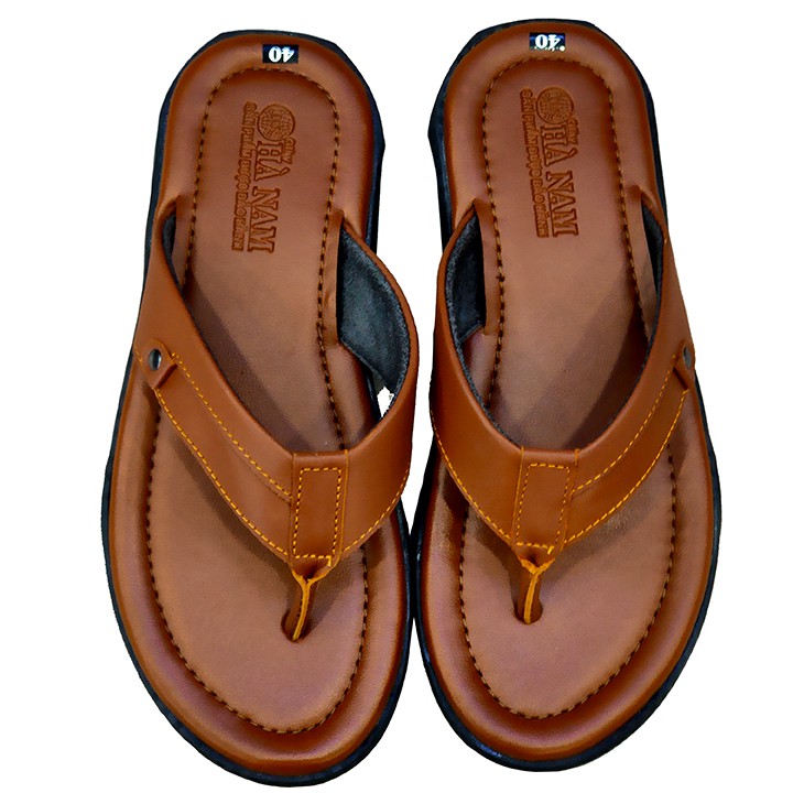 Dép xỏ ngón nam TiTi ĐÔ da bò thật cao cấp DXNA2065