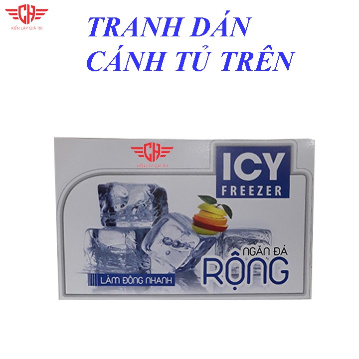 Miếng dán tủ lạnh Tem gián tủ lạnh panasonic mẫu ICY