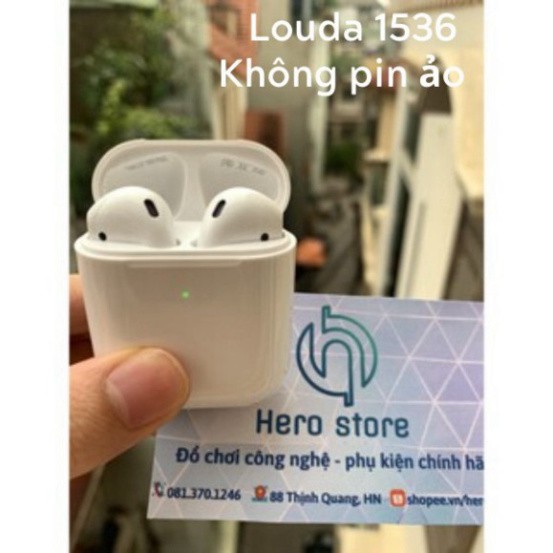 XẢ HÀNG Tai nghe Bluetooth AIRPODS 2 RHODA 1536 - Ko pin ảo - Tặng Case Silicone 🎧 XẢ HÀNG